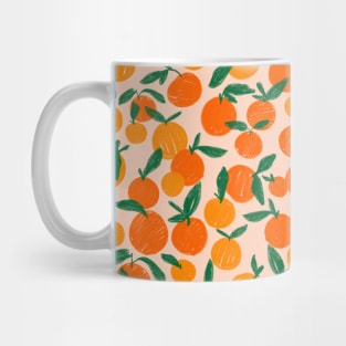 Orange Tangerine Fruit Cute Pattern Mug